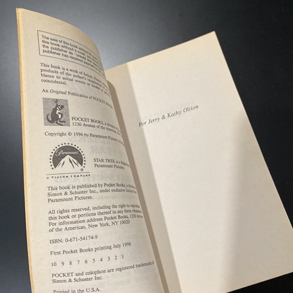 Star Trek The Next Generation #41: The Soldiers of Fear - Paperback Novel - Picture 4 of 5